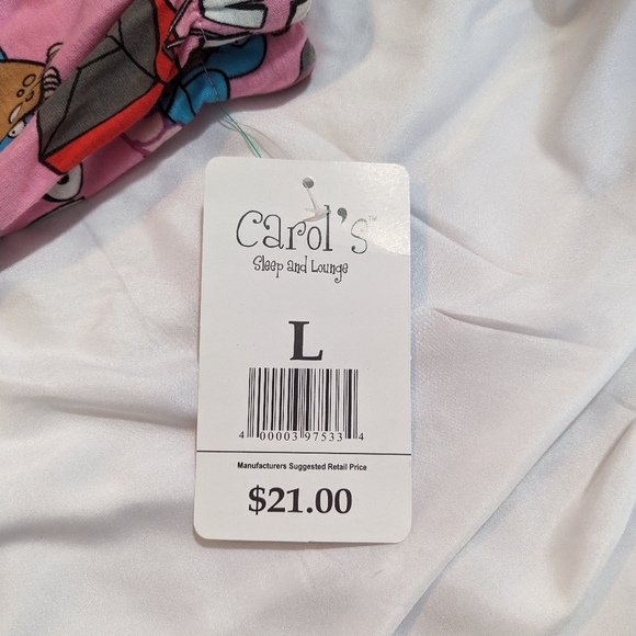 Carol's Sleep and Lounge Pants Mrs. Spud Love Large PJ Pajama Pants L Large NWT - Picture 5 of 7